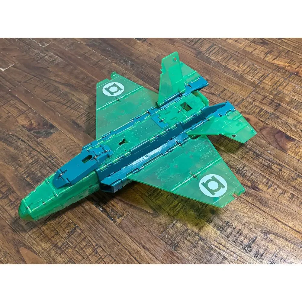 Green Lantern Hal Jordan Ring Blast Jet With Figure Transforms Jet To Tank